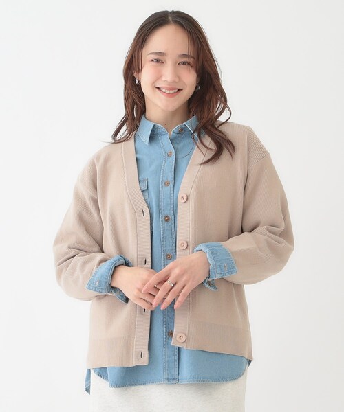 【美品 洗える 2023SS】トッカ スワン クルーネック カーディガン XS 美品 洗える 2023SS】トッカ スワン クルーネック カーディガン XS