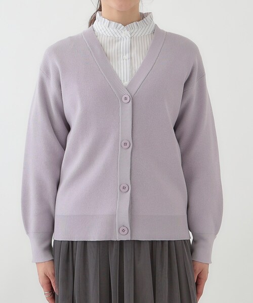 SHOO・LA・RUE カーディガン 「洗える/S-LL」ドライタッチが心地よい