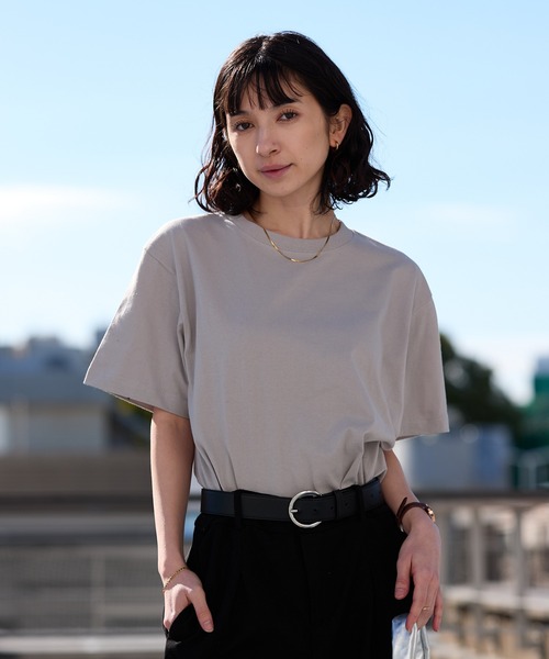 レディース トップス カットソー ユナイテッドアスレ お洒落 半袖 夏服 黒ティ United Athle（ユナイテッドアスレ） レディース カラー 無地Tシャツ S