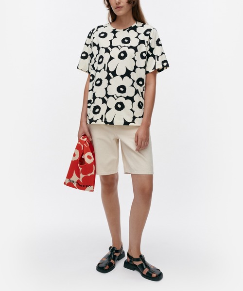 marimekko ブラウス シャツ Tunnit Unikko / t-shirt レディース