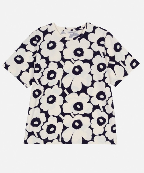 marimekkoマリメッコTシャツ　フラワープリント　 Sサイズ レディース marimekko（マリメッコ） ブラウス シャツ Tunnit Unikko / t-shirt