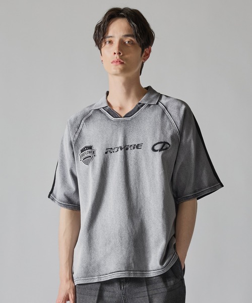 Aooo ゲームシャツ グレー黒 サイズL 未開封品 CLEL（クレイル） tシャツ メンズ レディース : ZOZOTOWN Yahoo!店