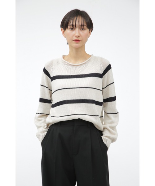 MARGARET HOWELL ニット・セーター アイボリー系 0401224N0025 MARGARET HOWELL ニット セーター LINEN COTTON レディース