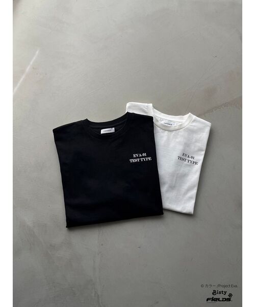 【即日発送】【エヴァンゲリオンコラボ】初号機格納庫 TEE 黒　ブラック　フリー 即日発送】【エヴァンゲリオンコラボ】初号機格納庫 TEE 黒