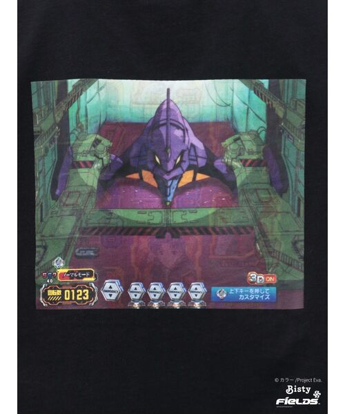 【即日発送】【エヴァンゲリオンコラボ】初号機格納庫 TEE 黒　ブラック　フリー CALNAMUR tシャツ 「エヴァンゲリオンコラボ」初号機格納庫 TEE