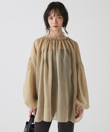 BABYLONE（バビロン） ブラウス シャツ 2WAYオーガンジーブラウス