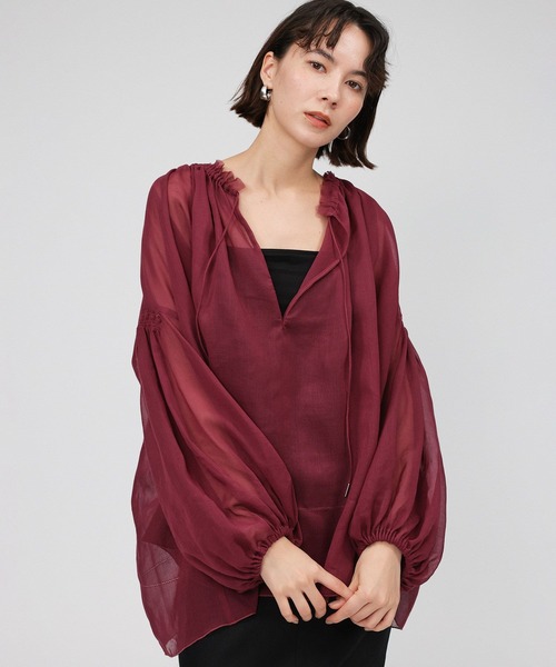 BABYLONE/2WAYオーガンジーブラウス BABYLONE｜2WAYオーガンジーブラウス | Rakuten Fashion(楽天