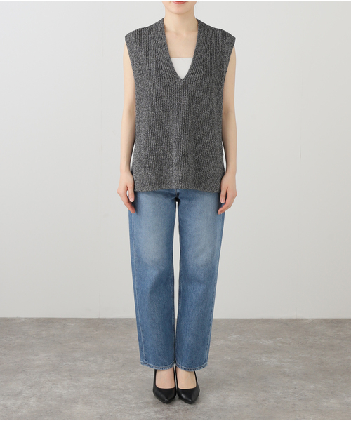 ベスト ジレ ATON エイトン V-NECK VEST KRAGGM0114 レディース VERMEIL par iena ベスト ジレ ATON エイトン V-NECK VEST