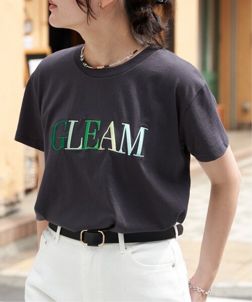 VENCE EXCHANGE tシャツ 半袖 GLEAM刺繍ロゴTシャツ レディース