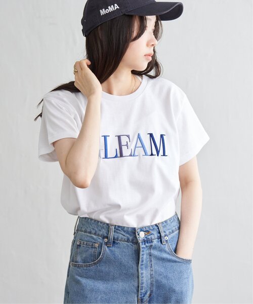 VENCE EXCHANGE tシャツ 半袖 GLEAM刺繍ロゴTシャツ レディース