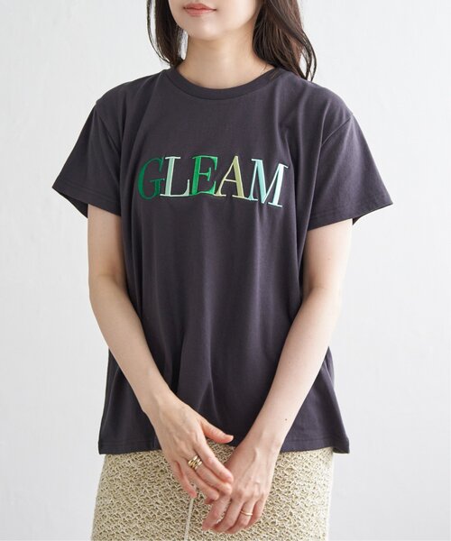 VENCE EXCHANGE tシャツ 半袖 GLEAM刺繍ロゴTシャツ レディース
