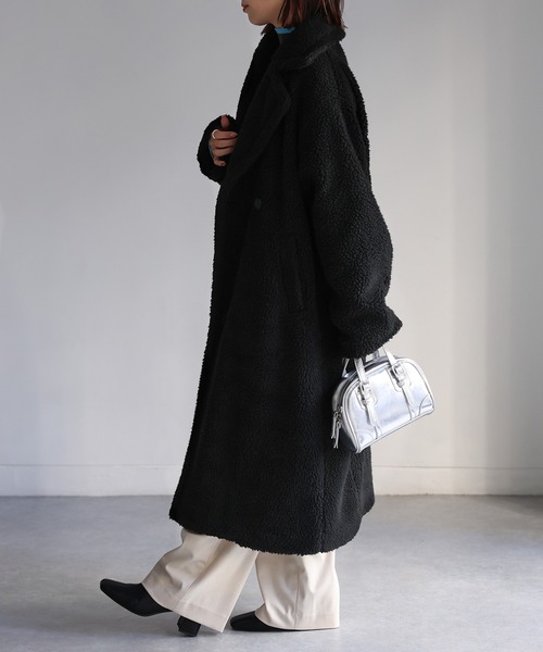 「Riberry」 コート MEDIUM モカ レディース_画像3