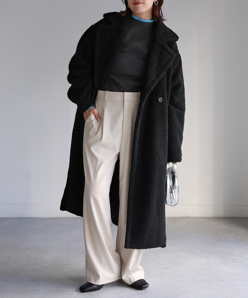 「Riberry」 コート MEDIUM モカ レディース_画像4