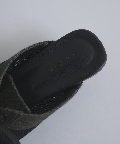 ✨CHANEL デニムレースアップオープントゥサンダル シューズ DENIM LACE UP SANDAL / デニムレースアップサンダル