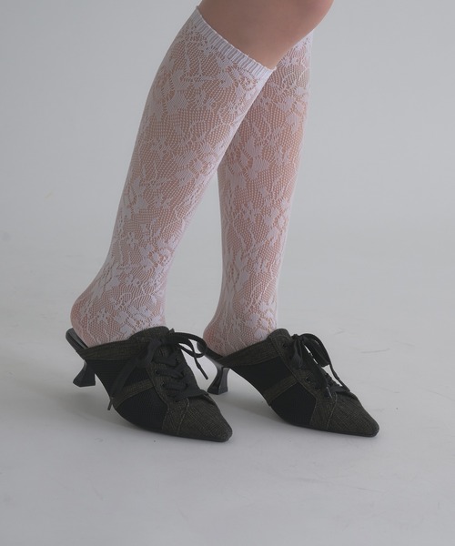✨CHANEL デニムレースアップオープントゥサンダル シューズ DENIM LACE UP SANDAL / デニムレースアップサンダル