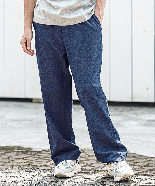 CAMBIO（カンビオ） ワイドパンツ パンツ mp13594- Cotton Linen Denim