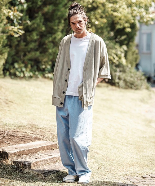 CAMBIO（カンビオ） ワイドパンツ パンツ mp13594- Cotton Linen Denim