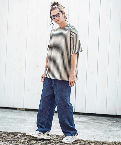 CAMBIO（カンビオ） ワイドパンツ パンツ mp13594- Cotton Linen Denim