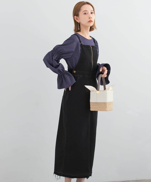 URBAN RESEARCH ROSSO WOMEN」 「Lee」サロペットスカート SMALL