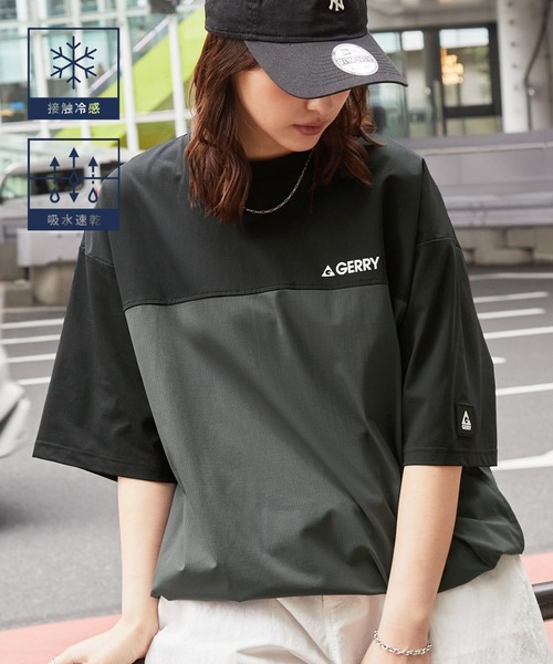 GERRY（ジェリー） tシャツ 別注 ドロスト ワッペンロゴ刺繍 ビッグ