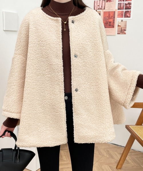 「ABITOKYO」 ポンチョ M ベージュ レディース_画像2