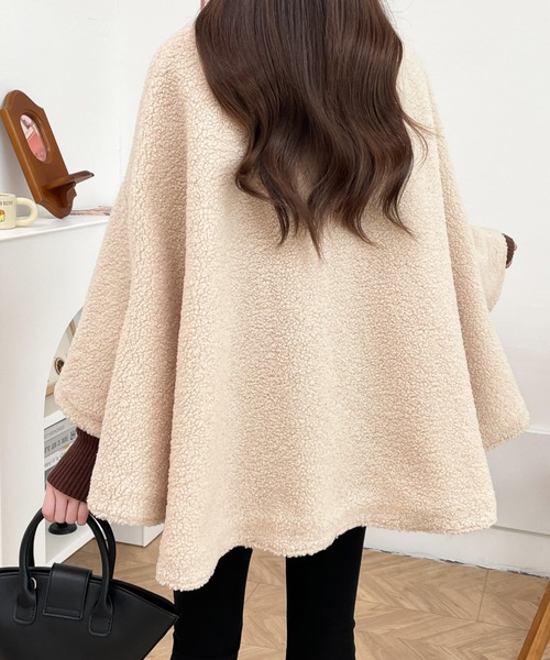 「ABITOKYO」 ポンチョ M ベージュ レディース_画像9