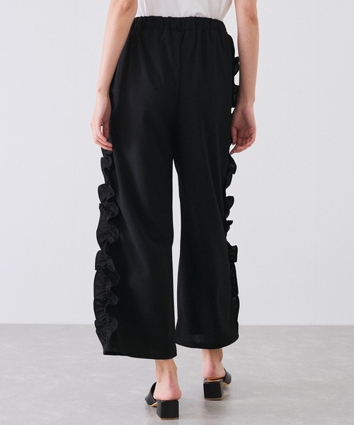 フリルワイドパンツ JAYRO パンツ サイドフリルワイドパンツ レディース : ZOZOTOWN