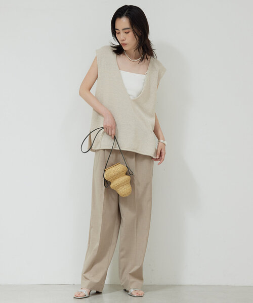 GALLARDAGALANTE ニット セーター 深Vニットプルオーバー