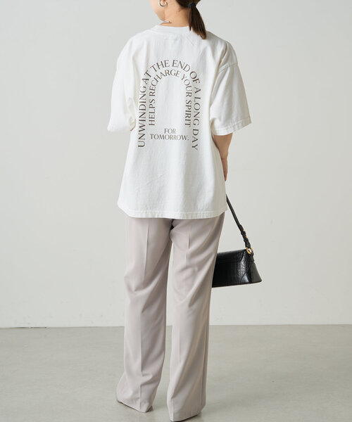 tシャツ 「Dolly's CLOSET」long T レディース Loungedress tシャツ ラウンドロゴオーバーT レディース