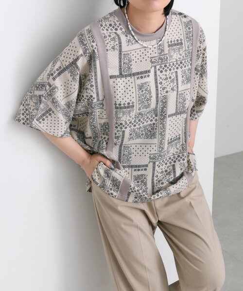 tシャツ 柄切り替えTシャツ「SUM1 STYLE(スミスタイル)」 レディース