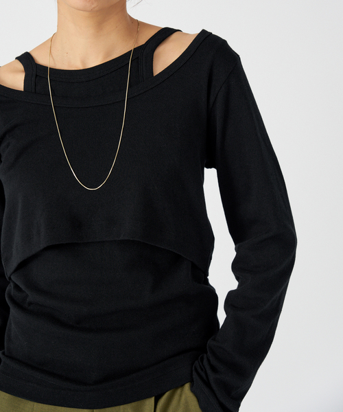 tシャツ ONIT/オニット SHORT LS TEE+AS CAMI レディース
