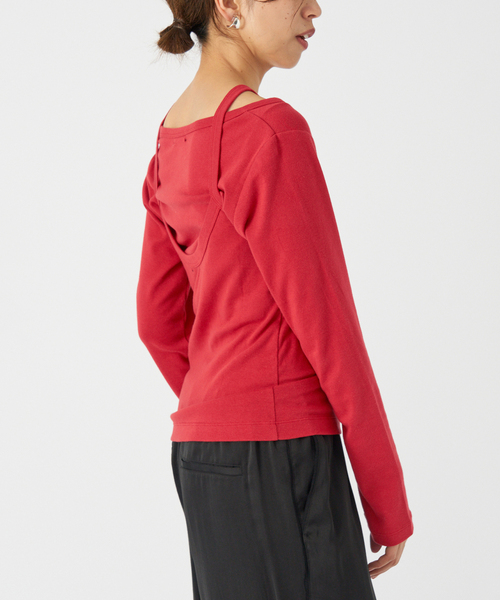 tシャツ ONIT/オニット SHORT LS TEE+AS CAMI レディース IENA tシャツ ONIT/オニット SHORT LS TEE+AS CAMI レディース