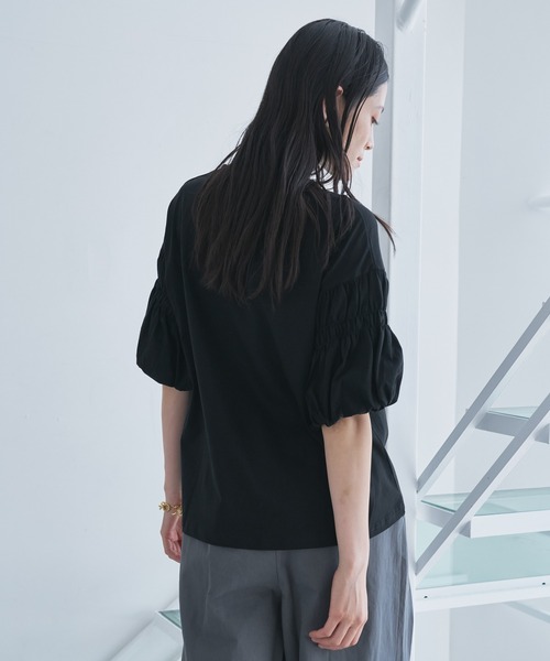 MARW バルーンカットソー セール】モチーフ付き裾バルーンカットソー（Tシャツ/カットソー