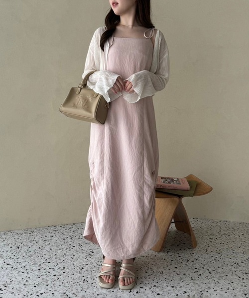 「one after another NICE CLAUP」 キャミソールワンピース SMALL ブラック レディース_画像5