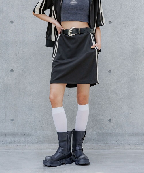 PAGEBOY スカート ライントラックミニスカート : ZOZOTOWN Yahoo