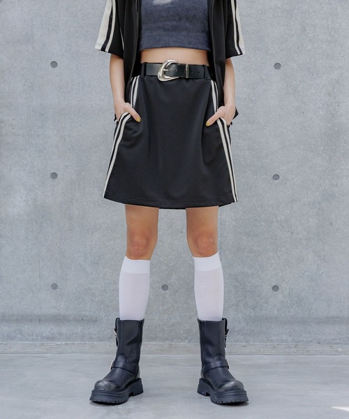 PAGEBOY スカート ライントラックミニスカート : ZOZOTOWN Yahoo