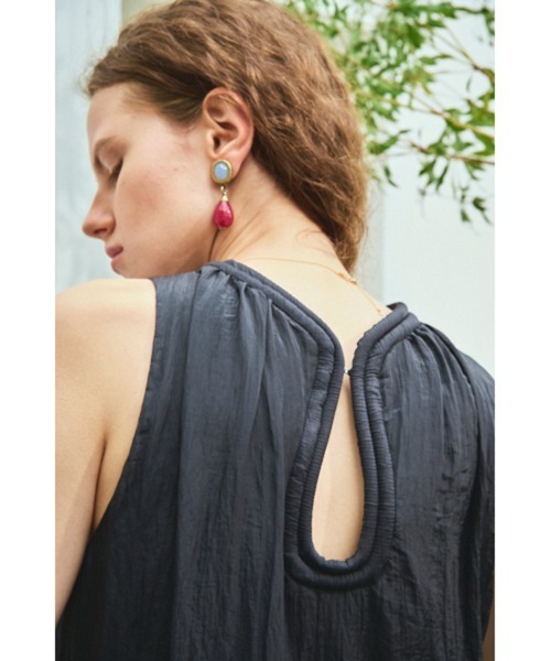Estella.K ワンピース Luna Long Dress Wコードパイピングドレス 