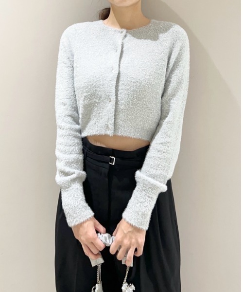 「styling/」 ニットカーディガン FREE シルバー レディース styling/ 「styling/」 ニットカーディガン FREE シルバー