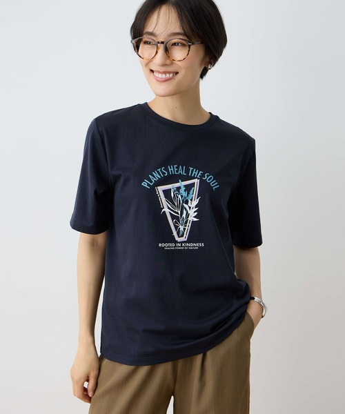 【上質コットン】D&G メタルタグ付き コットン Tシャツ オーガニックコットンTシャツ/Bシンボル（ydb4582618690379