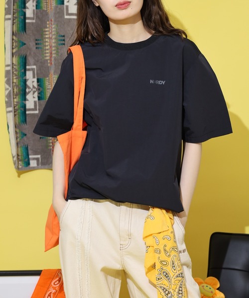 NERDY スマホショルダー tシャツ ウーブンベーシック Tシャツ メンズ