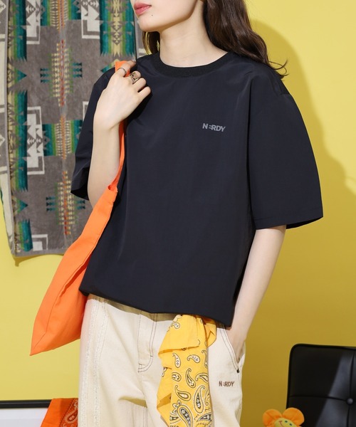 NERDY スマホショルダー tシャツ ウーブンベーシック Tシャツ メンズ