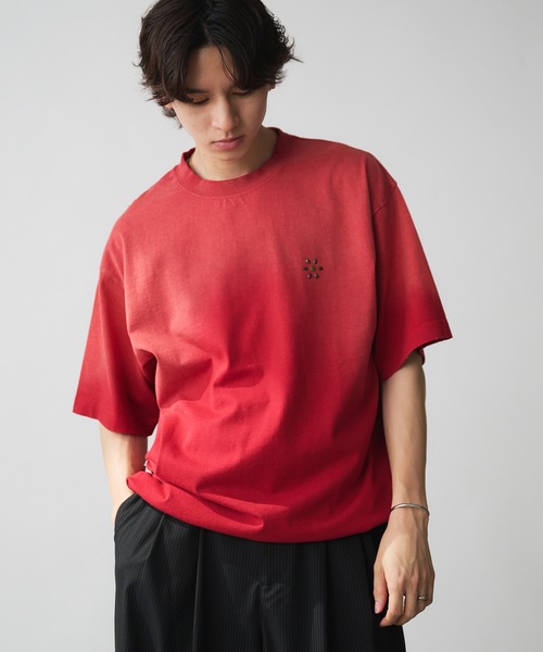 Adoon plain tシャツ Vintage-like Studded T-Shirt / ヴィンテージ