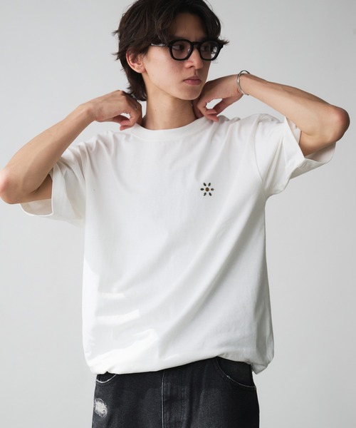 ヴィンテージ　Tシャツ Adoon plain tシャツ Vintage-like Studded T-Shirt / ヴィンテージ