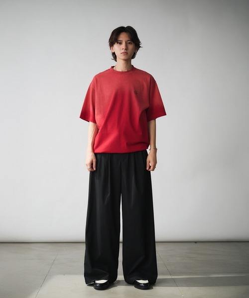 Adoon plain tシャツ Vintage-like Studded T-Shirt / ヴィンテージ