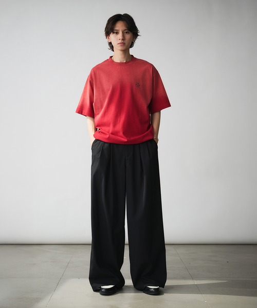 Adoon plain tシャツ Vintage-like Studded T-Shirt / ヴィンテージ