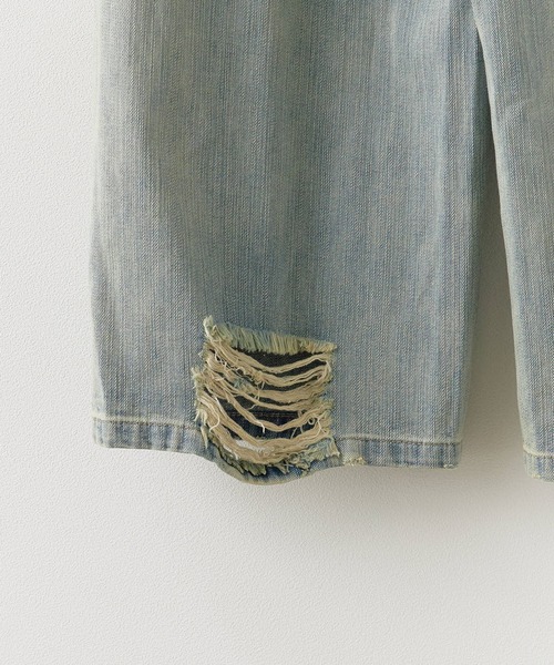 Theater code ジーンズ Remake processed four-pocket denim