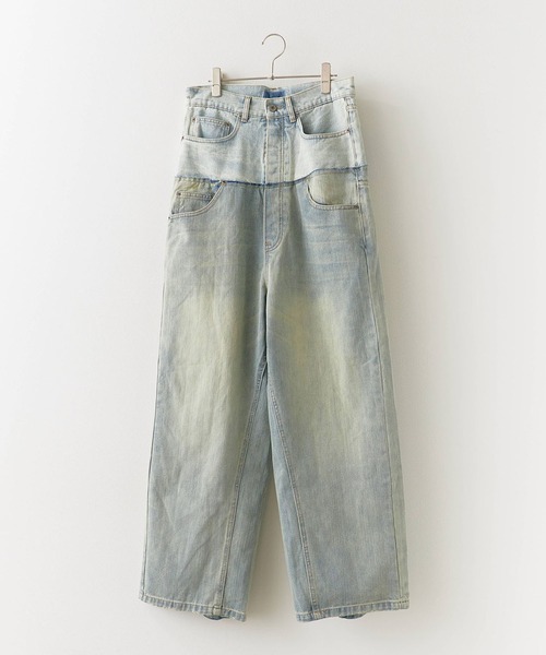 Theater code ジーンズ Remake processed four-pocket denim