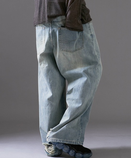 Theater code ジーンズ Remake processed four-pocket denim pants