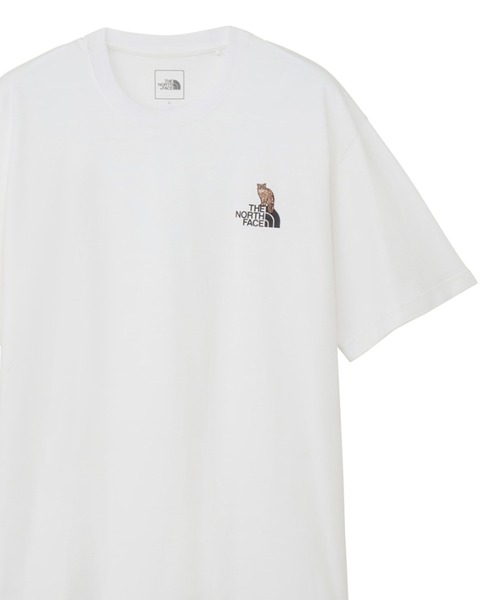「THE NORTH FACE」 半袖Tシャツ S ホワイト レディース