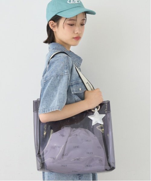 ぴよっち　ハンドメイドバッグ2点 LOVETOXIC レッスンバッグ 「LTXC」ビニールトートバッグ キッズ